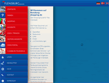 Tablet Screenshot of flensburg-shopping.de